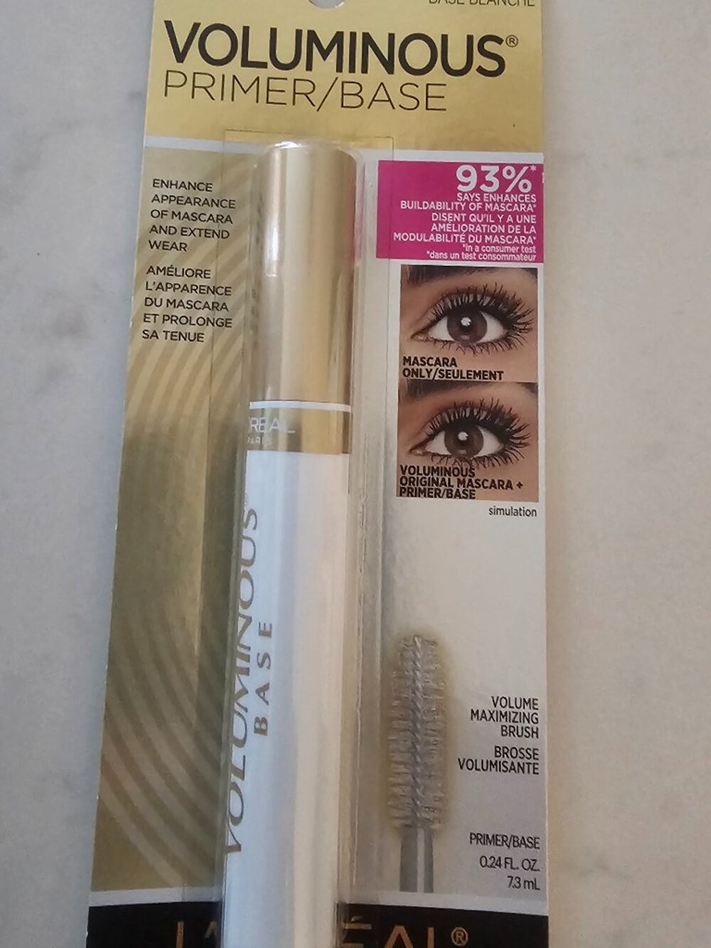L'Oréal Voluminous Mascara Primer Base 300 White BNIP